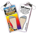Load image into Gallery viewer, Tampa FootWhere® Souvenir Zipper-Pull. Made in USA-FootWhere® Souvenirs
