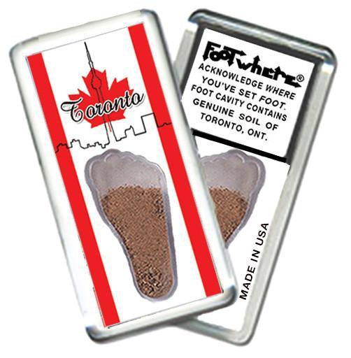 Toronto FootWhere® Souvenir Magnet. Made in USA-FootWhere® Souvenirs