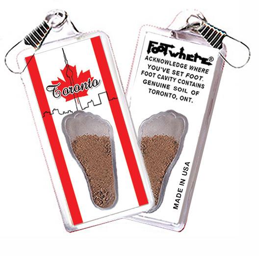 Toronto FootWhere® Souvenir Zipper-Pull. 72 pieces/6 assorted styles.-FootWhere® Souvenirs