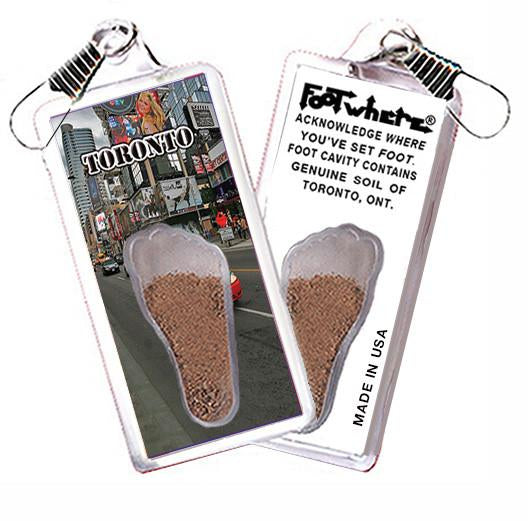 Toronto FootWhere® Souvenir Zipper-Pull. 72 pieces/6 assorted styles.-FootWhere® Souvenirs
