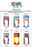 Tucson FootWhere® Souvenir Keychain. Made in USA-FootWhere® Souvenirs