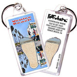 Venice Beach FootWhere® Souvenir Key Chain. Made in USA-FootWhere® Souvenirs