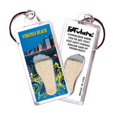 Virginia Beach FootWhere® Souvenir Keychain. 72 pieces/6 assorted styles.