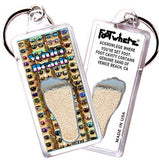 Venice Beach FootWhere® Souvenir Key Chain. Made in USA-FootWhere® Souvenirs