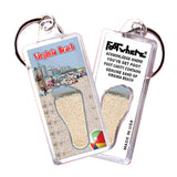 Virginia Beach FootWhere® Souvenir Keychain. 72 pieces/6 assorted styles.