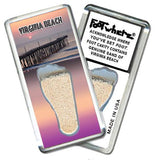 Virginia Beach FootWhere® Souvenir Fridge Magnets. 6 Piece Set. Made in USA - FootWhere® Souvenir Shop