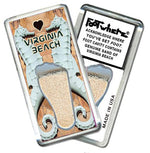 Load image into Gallery viewer, Virginia Beach FootWhere® Souvenir Fridge Magnets. 6 Piece Set. Made in USA - FootWhere® Souvenir Shop
