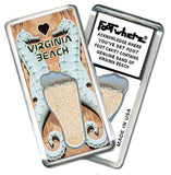 Virginia Beach FootWhere® Souvenir Fridge Magnets. 6 Piece Set. Made in USA - FootWhere® Souvenir Shop