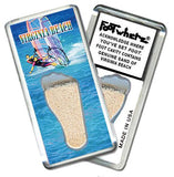 Virginia Beach FootWhere® Souvenir Fridge Magnets. 6 Piece Set. Made in USA - FootWhere® Souvenir Shop