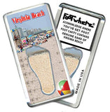 Virginia Beach FootWhere® Souvenir Fridge Magnets. 6 Piece Set. Made in USA - FootWhere® Souvenir Shop