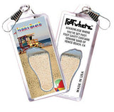 Venice Beach FootWhere® Souvenir Zipper-Pull. Made in USA-FootWhere® Souvenirs