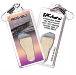 Load image into Gallery viewer, Virginia Beach FootWhere® Souvenir Zipper-Pulls. 6 Piece Set. Made in USA - FootWhere® Souvenir Shop
