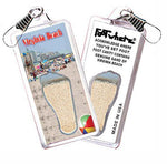 Load image into Gallery viewer, Virginia Beach FootWhere® Souvenir Zipper-Pull. Made in USA-FootWhere® Souvenirs
