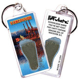 Vancouver FootWhere® Souvenir Keychain. Made in USA-FootWhere® Souvenirs