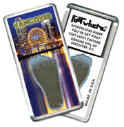 Vancouver, B.C. FootWhere® Souvenir Magnet. 72 pieces/6 assorted styles.