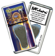 Vancouver, B.C. FootWhere® Souvenir Fridge Magnet. Made in USA-FootWhere® Souvenirs