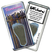 Vancouver, B.C. FootWhere® Souvenir Fridge Magnet. Made in USA-FootWhere® Souvenirs