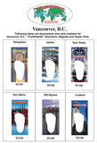 Vancouver FootWhere® Souvenir Zipper-Pull. 72 pieces/6 assorted styles.-FootWhere® Souvenirs