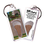 Load image into Gallery viewer, Williamsburg, VA FootWhere® Souvenir Key Chain. 72 pieces/6 assorted styles.
