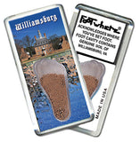 Williamsburg, VA FootWhere® Souvenir Magnet. 72 pieces/6 assorted styles.