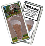 Williamsburg FootWhere® Souvenir Fridge Magnets. 6 Piece Set. Made in USA - FootWhere® Souvenir Shop