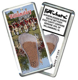 Williamsburg, VA FootWhere® Souvenir Magnet. 72 pieces/6 assorted styles.