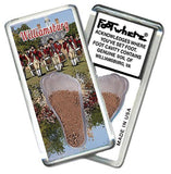 Williamsburg, VA FootWhere® Souvenir Magnet. Made in USA-FootWhere® Souvenirs