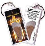Wichita FootWhere® Souvenir Keychains. 6 Piece Set. Made in USA - FootWhere® Souvenir Shop