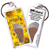 Wichita FootWhere® Souvenir Keychains. 6 Piece Set. Made in USA - FootWhere® Souvenir Shop