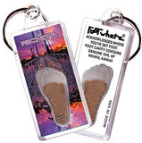 Wichita FootWhere® Souvenir Keychains. 6 Piece Set. Made in USA - FootWhere® Souvenir Shop
