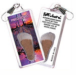 Load image into Gallery viewer, Wichita, KS FootWhere® Souvenir Zipper-Pull. 72 pieces/6 assorted styles.
