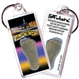 Wilmington FootWhere® Souvenir Keychains. 6 Piece Set. Made in USA - FootWhere® Souvenir Shop