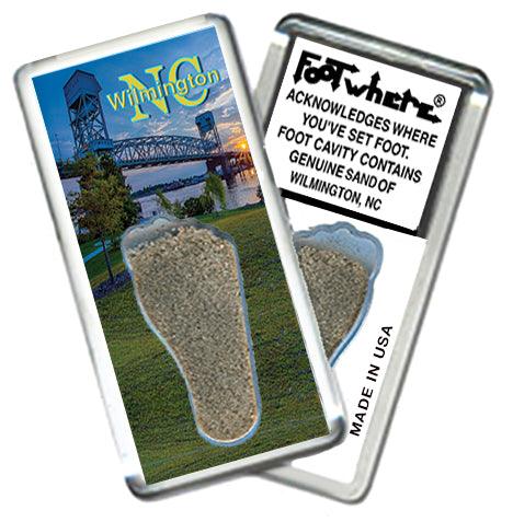 Wilmington FootWhere® Souvenir Fridge Magnets. 6 Piece Set. Made in USA - FootWhere® Souvenir Shop