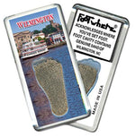 Load image into Gallery viewer, Wilmington, NC FootWhere® Souvenir Fridge Magnet. Made in USA-FootWhere® Souvenirs
