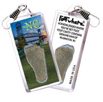 Load image into Gallery viewer, Wilmington, NC FootWhere® Souvenir Zipper-Pull. 72 pieces/6 assorted styles.
