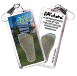 Wilmington, NC FootWhere® Souvenir Zipper-Pull. Made in USA-FootWhere® Souvenirs