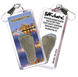 Wilmington, NC FootWhere® Souvenir Zipper-Pull. 72 pieces/6 assorted styles.