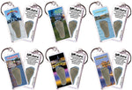 Load image into Gallery viewer, Wilmington FootWhere® Souvenir Keychains. 6 Piece Set. Made in USA - FootWhere® Souvenir Shop
