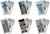 Wilmington FootWhere® Souvenir Fridge Magnets. 6 Piece Set. Made in USA - FootWhere® Souvenir Shop