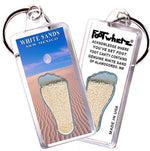 Load image into Gallery viewer, White Sands FootWhere® Souvenir Keychain. Made in USA-FootWhere® Souvenirs
