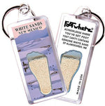 Load image into Gallery viewer, White Sands FootWhere® Souvenir Keychain. Made in USA-FootWhere® Souvenirs
