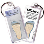 Load image into Gallery viewer, White Sands FootWhere® Souvenir Keychain. Made in USA-FootWhere® Souvenirs
