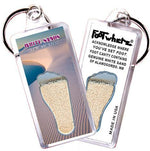 Load image into Gallery viewer, White Sands FootWhere® Souvenir Keychain. Made in USA-FootWhere® Souvenirs
