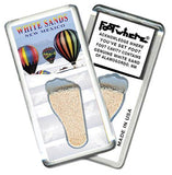 White Sands, NM FootWhere® Souvenir Fridge Magnet. Made in USA-FootWhere® Souvenirs