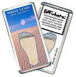 White Sands, NM FootWhere® Souvenir Fridge Magnet. Made in USA-FootWhere® Souvenirs