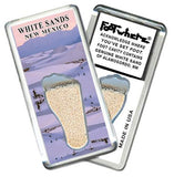 White Sands, NM FootWhere® Souvenir Fridge Magnet. Made in USA-FootWhere® Souvenirs