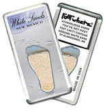 White Sands, NM FootWhere® Souvenir Fridge Magnet. Made in USA-FootWhere® Souvenirs