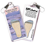 White Sands FootWhere® Souvenir Zipper-Pull. Made in USA-FootWhere® Souvenirs