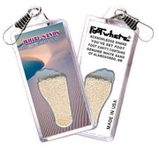 White Sands FootWhere® Souvenir Zipper-Pull. Made in USA-FootWhere® Souvenirs