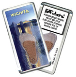 Wichita FootWhere® Souvenir Fridge Magnets. 6 Piece Set. Made in USA - FootWhere® Souvenir Shop